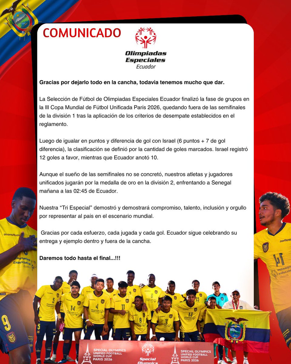 OE_ECUADOR's tweet photo. Comunicado OE Ecuador 🇪🇨 
🏆🇪🇨⚽️ https://t.co/vX0tIGJQha