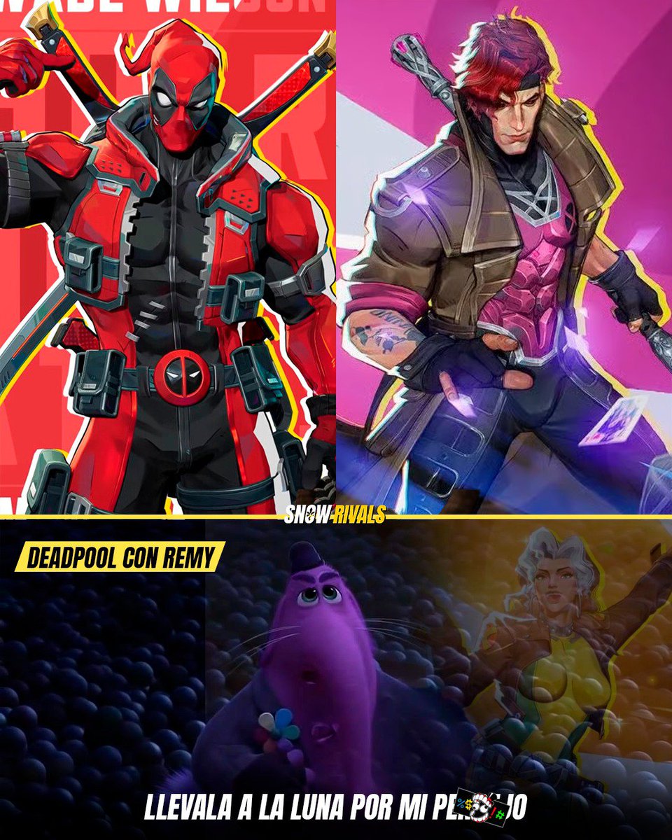 Snow_Rivals's tweet photo. DE VERDAD LE TIENE RESENTIMIENTO

En una de las nuevas interacciones añadidas a Marvel Rivals se puede notar de Deadpool no soporta que Rogue se haya casado con Gambito, ya que incluso abiertamente lo insulta.

Deadpool: Oh genial, el gras&3nto tragón de Gumbo que le robó el dulce corazón sureño a Anna Marie está aquí... Vete a la chin$$%#

Gambito: No es robar si nunca lo tuviste en primer lugar, amigo.

Deadpool: Como sea. Solo... cuídala bien, tu r&ta de pantano de "#$&&Q#5. Esa chica es especial

Gambito: Puede que esa sea la única cosa en la que ambos coincidamos, Monsieur Le Pool.

 #marvelrivalsmemes #marvelrivalsnews #marvelrivalslatam #marvelRivals