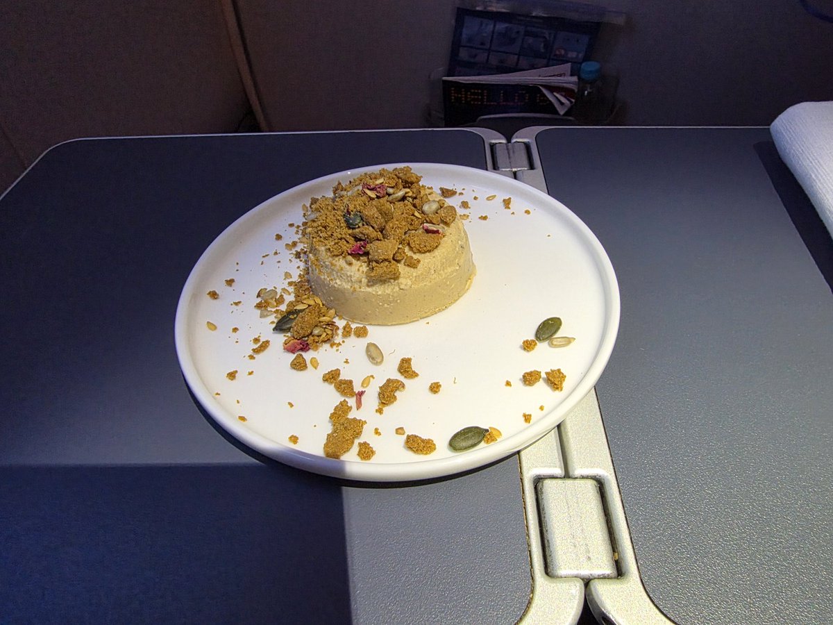 seshansrinivas's tweet photo. Thanks to @IndiGo6E 6E22✈️AMS~BOM✈️ Stretch Class,Crew Team for the  amazing service today ! One more "Hug Me" overlay and Kulfi onboard! Enjoyed the new dish "Thyme Olives Raitha",  onboard! 😎 Sharing some beautiful moment! https://t.co/BPLEZ8rnDh