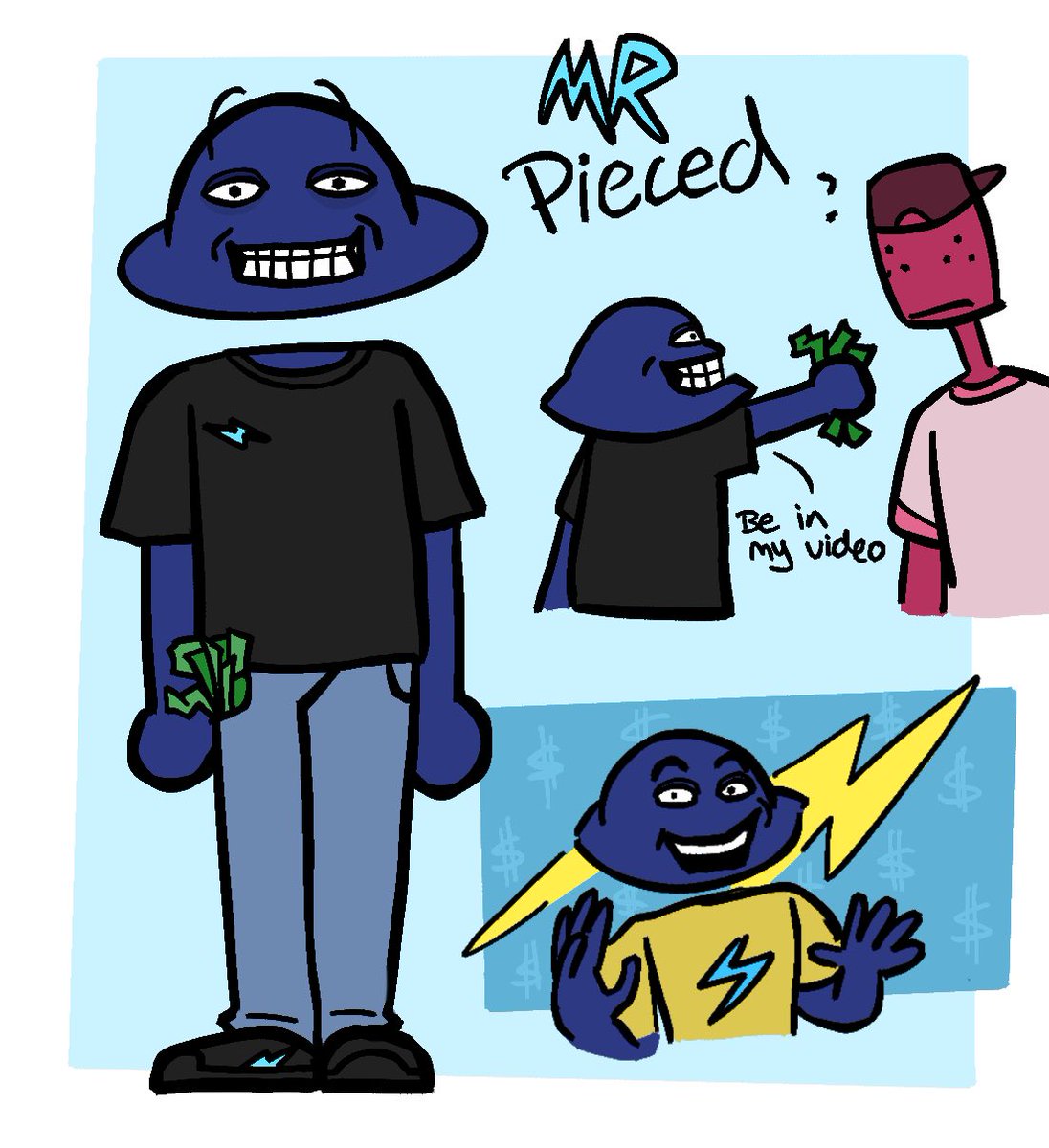 Phantom_Pantss's tweet photo. Mr Beast #Puzzleheads OC https://t.co/VvUrXAf9Wm