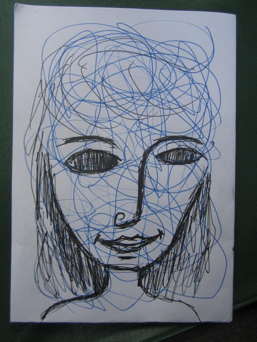 RomanSkvRybisk's tweet photo. Бездноглазая девушка. \ My drawing.

Глубина бесконечности там где должны быть глаза ...

Рисунок обрисован из случайных каракулей.
#арт #рисунок #рисование #портрет #набросок #скетч #искусство #художество #творчество #романскворцов 
https://t.co/7kwbvWCdSv https://t.co/OtXUrbGZOx