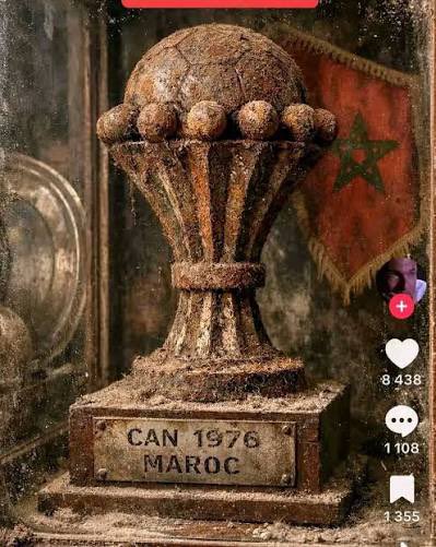 Mass_kh02's tweet photo. @TFT_Morocco Voici le trophée du maroc pour les quarts de finale félicitations 🎉🎊 🤣🤣🤣🤣🤣🤣🤣🤣🤣🤣 https://t.co/fhu4IkLZsC