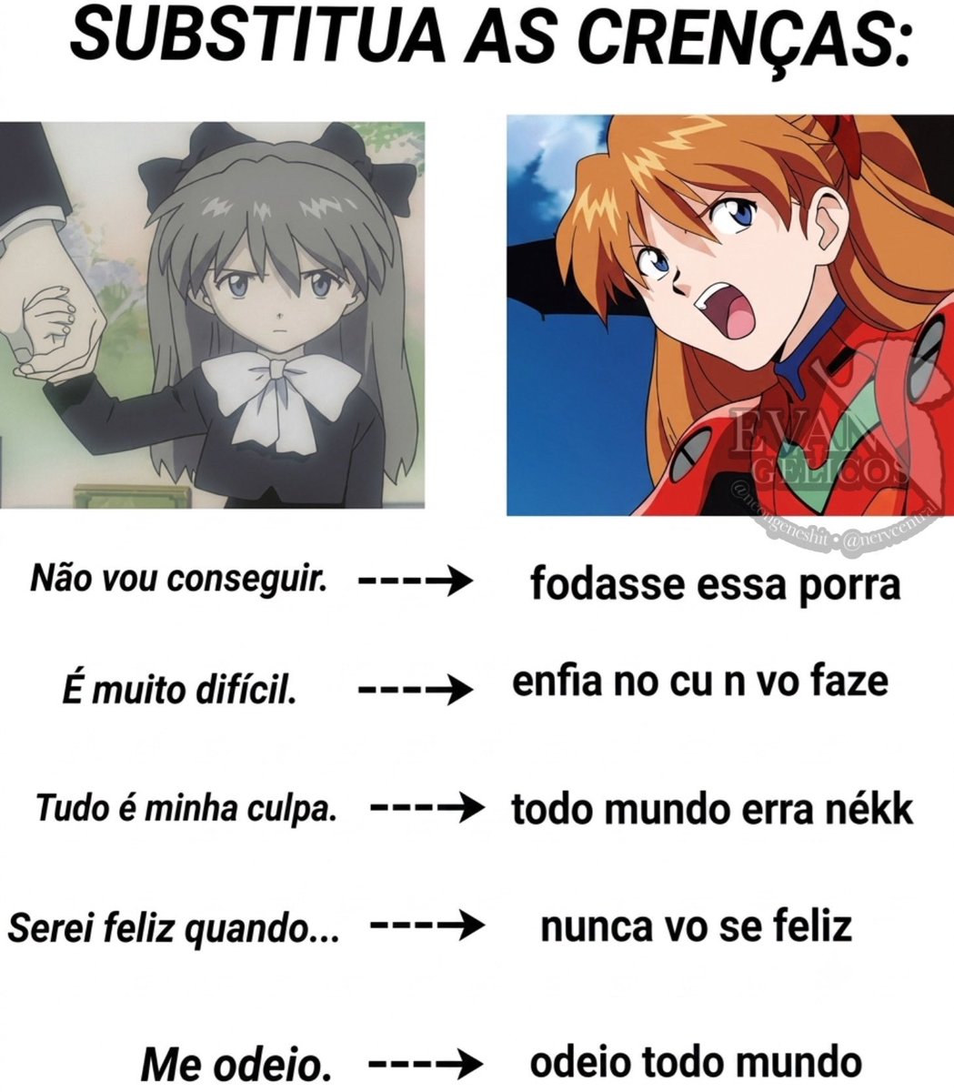 nervcentral's tweet photo. Lições da Asuka https://t.co/eQuoZ8duzO