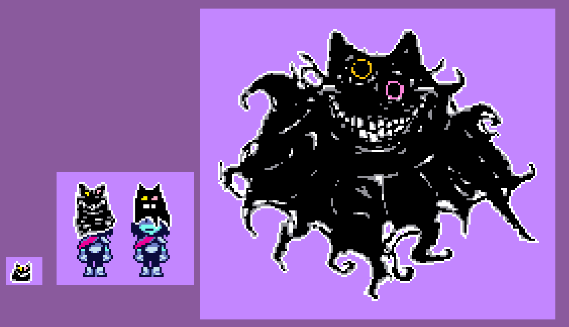 thetowerofcool's tweet photo. I feel like FRIEND is some kind of hivemind parasite 

#Deltarune #FRIEND #pixelartㅤㅤㅤㅤ https://t.co/DiNn2iuk05
