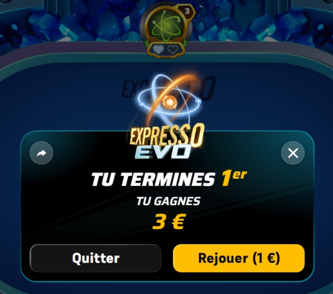 Tom_le_fifish's tweet photo. 1 main 😑 !

Tapis première main du collègue (qui en plus joue en position) au bouton, et la river fait que je n atteindrais pas le Niveau 4 Expresso EVO ! 

2 Tickets à 1€ utilisé ✅️

+3.25€ 😉 https://t.co/93nLnziQnD