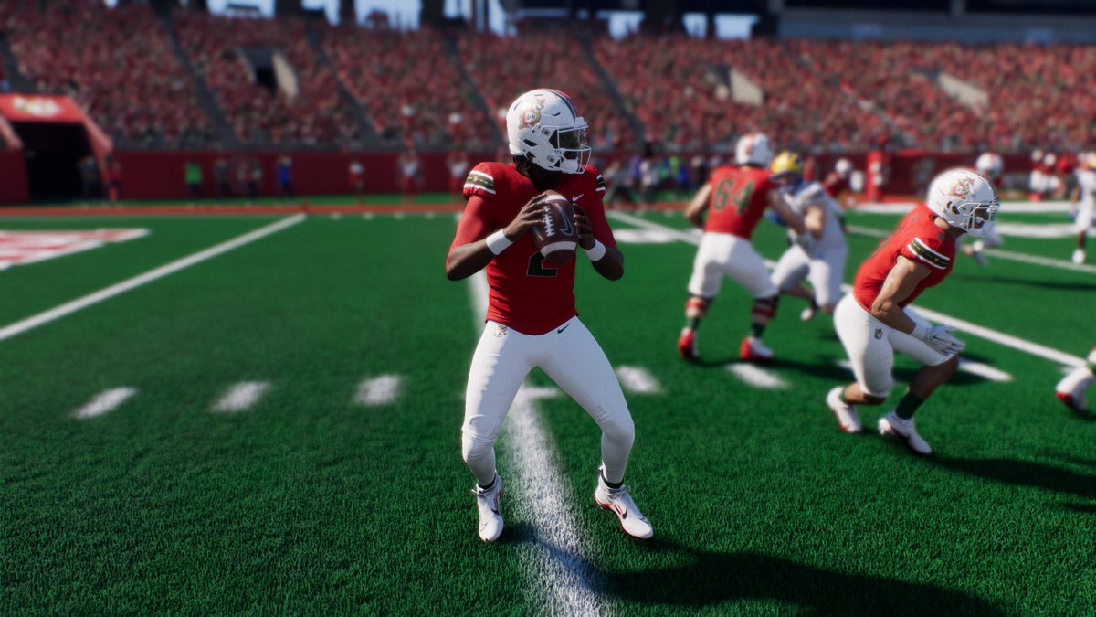 vernjohnson22's tweet photo. My most recent CFB27 Team Builder.
California A&amp;M Travelers 🔴🟢
Inspired by California's deep history.
#CFB27 #Teambuilder https://t.co/5L8yUG1e1k