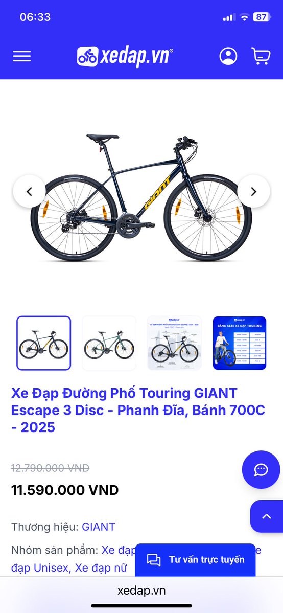 Everything689's tweet photo. @PublicSignalxxx Bác mua thương hiệu GIANT nhé, mẫu xe mình mua mấy năm trước rồi, bác tham khảo mẫu này https://t.co/YcbFqR29cR