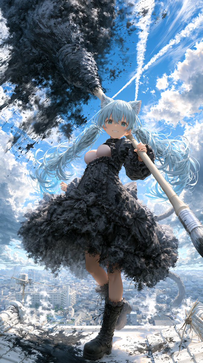 aikabell2_AI's tweet photo. 気に入らない世界は、
塗り替えればいい。
筆があれば、できる。🖌️🖤

If you don't like the world,
paint over it.
All you need is a brush.

#AIイラスト #ダークゴシック https://t.co/cXYz8wijFS