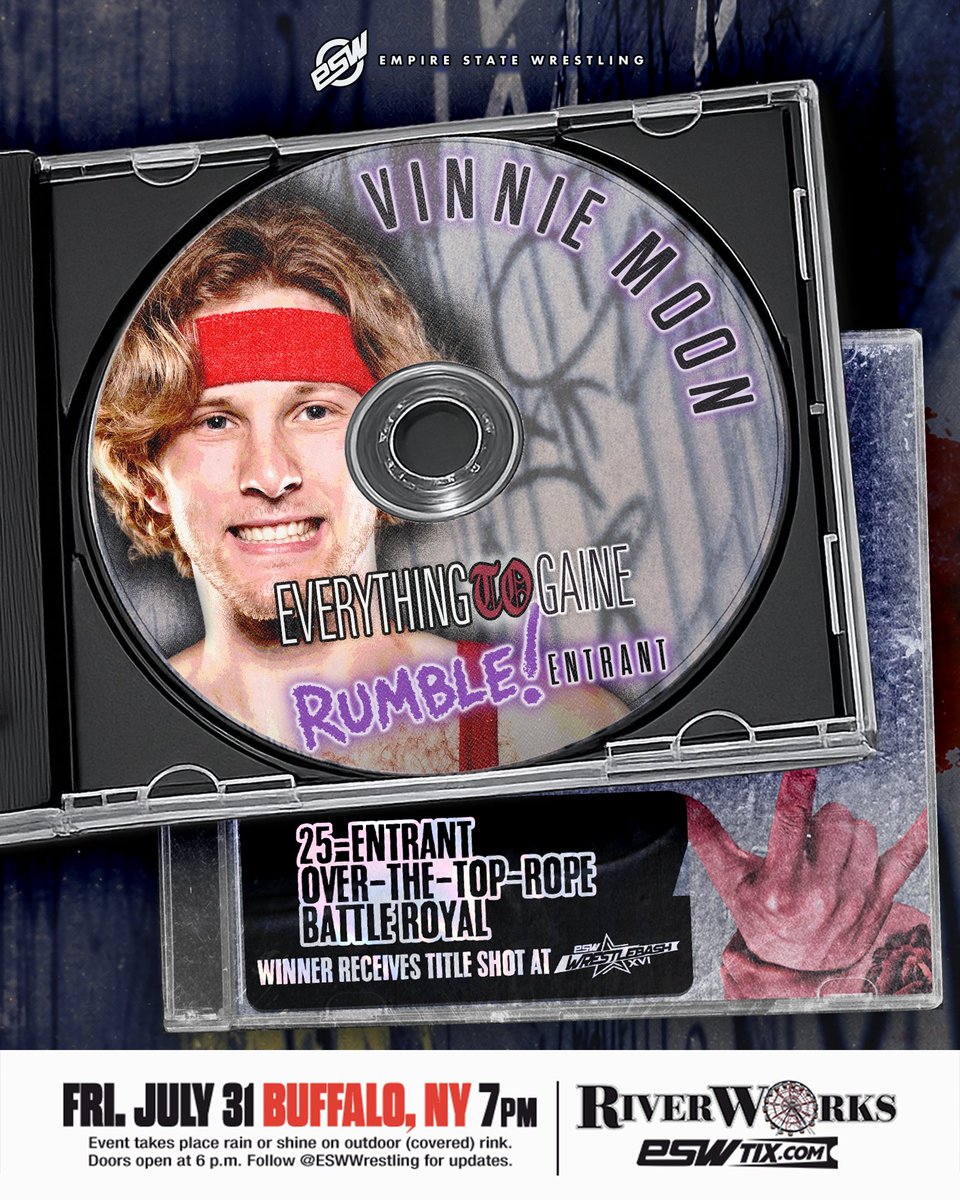ESWWrestling's tweet photo. Honking N' Bonking is looking to run the show at #ESWETG 2026!

​Vinnie Moon and Will Calrissian are set for the 25-entrant Over-The-Top-Rope Battle Royal on Friday, July 31.

​Title shot at WrestleBash XVI is on the line. Be there!

Tickets: https://t.co/N4z6wwCjCp https://t.co/7yRGqadj31