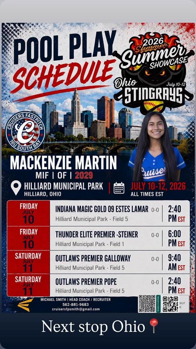 Cruisers_Smith's tweet photo. @kbradshaw12 Cruisers are heading north for some exciting Midwest competition. https://t.co/IBATCIwz8X