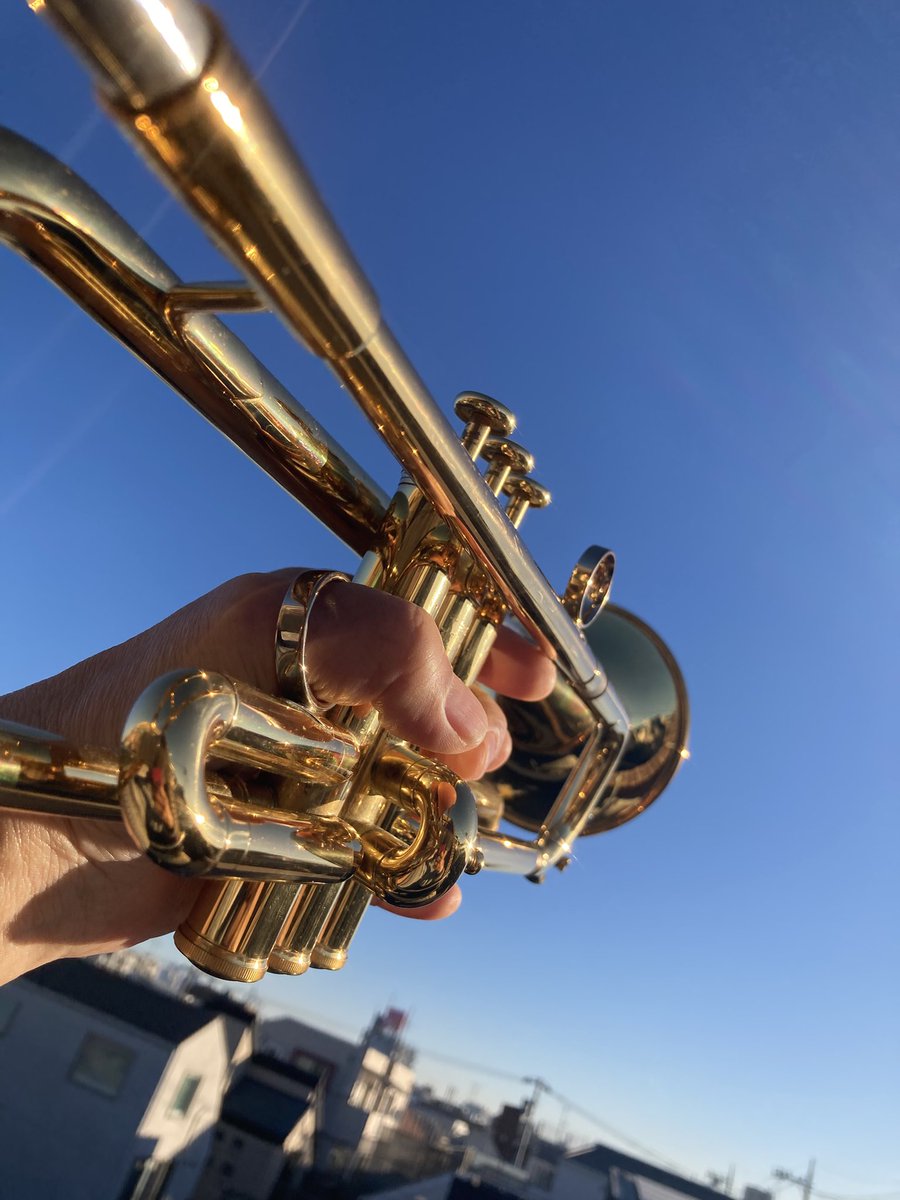 SumidaJun's tweet photo. さぁ、ロングトーソ🎵
Time for my morning routine. 🎺
#角田順 #JunSumida #伊勢谷順 #LetItBleed https://t.co/YZVQrrncDr