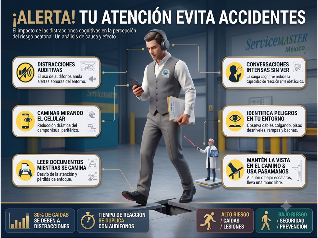 ServiceMasterM7's tweet photo. Camina con la vista al frente, usa calzado antiderrapante y limpia derrames al momento. La prisa pasa, pero tu integridad física se queda. ¡Póntelo por ti! 🛡️🥾

Haz RT para difundir la cultura de la prevención en tu entorno laboral. 🚀

#Prevención https://t.co/ovdYpPmiC2
