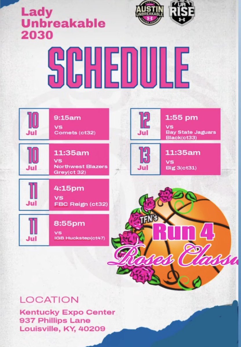 FinleyW_30's tweet photo. Checkout UA Lady Unbreakable 2030 in Louisville this weekend! https://t.co/g6AkYwPo9b