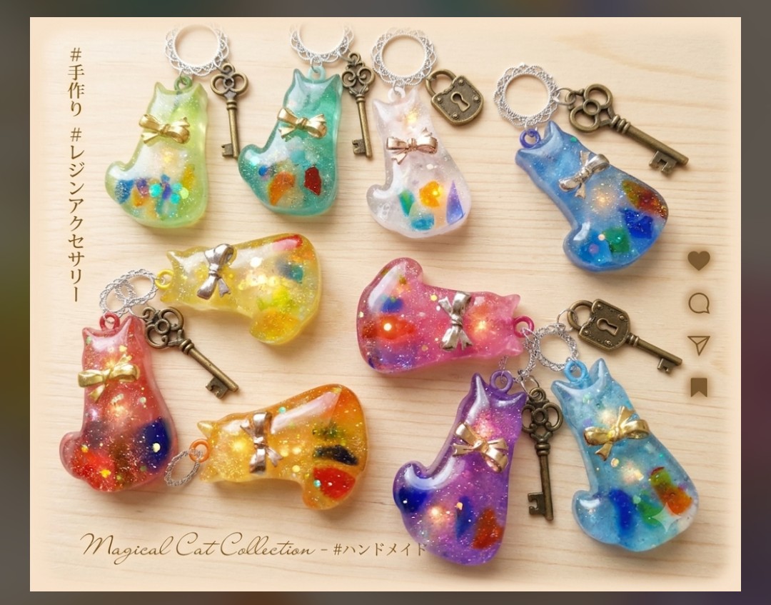 過去一お気に入りになる予定 #レジン #猫 予定ですからね｡ この画像