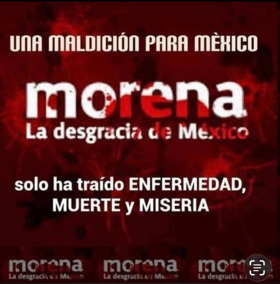 EfdericoR's tweet photo. @fmartinmoreno Fuera el #narcopartidomorena https://t.co/NoOZmUuDkO