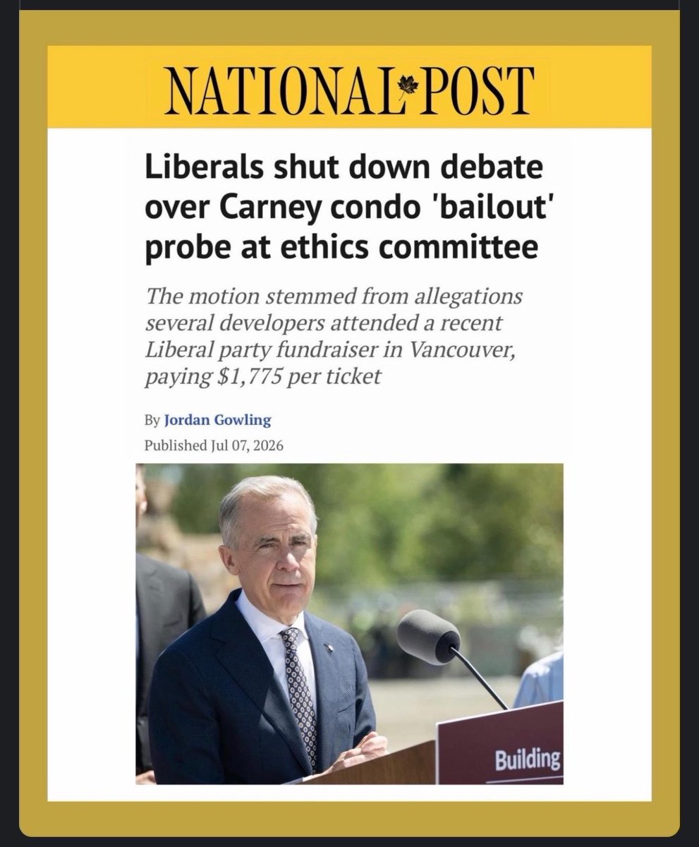 JayGenXer's tweet photo. Mark Carney’s government just gave us two perfect examples in one week of why trust in Ottawa is completely broken.

First, the $1.45 billion taxpayer-funded condo bailout in B.C. A program that conveniently helps developers offload empty units while regular Canadians still can’t afford a home. Brookfield Asset Management — the firm Mark Carney chaired before he entered politics — had just partnered on major industrial projects in B.C. right before this program was announced. Now Liberals are blocking any real investigation into it at the ethics committee.

Second, Canada just handed its largest military contract in history — $100 billion for 12 submarines — to Germany. South Korea offered a better deal: $70 billion in trade and investment, plus 25,000 Canadian jobs every year until 2044. Germany offered to build the subs in Germany and create “job years” spread over decades with almost no guaranteed Canadian work.

Carney chose the European option.

This is the same Prime Minister who keeps telling Canadians we need to get “closer to Europe” while treating our biggest trading partner and ally like the enemy. Same week the U.S. started unwinding parts of USMCA and China hit our farmers with new tariffs.

We’re watching real money and real decisions get steered in ways that benefit connected interests and foreign partners — while Canadians get higher costs, fewer jobs, and less accountability.

And when anyone tries to ask questions about any of it, the Liberals shut it down.

This isn’t competence.

It’s a pattern, do you see it??