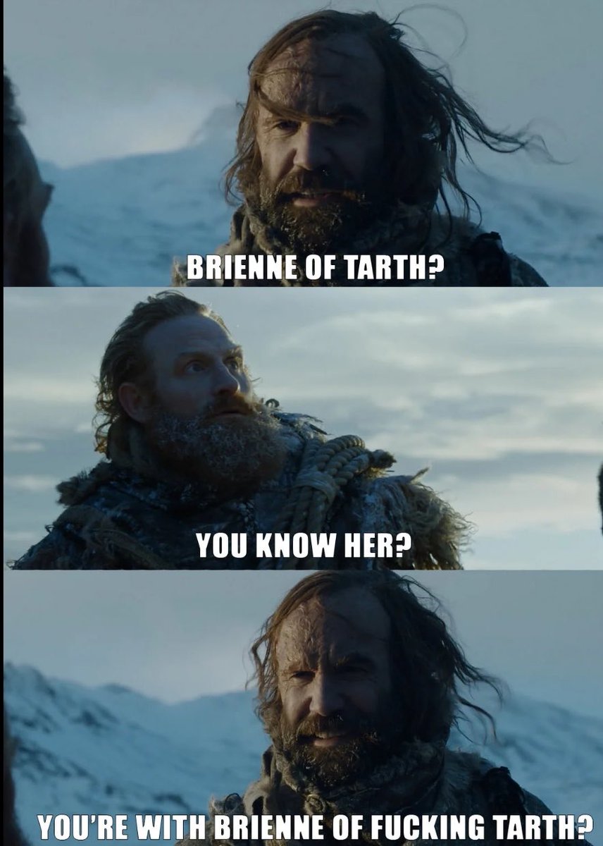uncmann1e's tweet photo. But fr tormund can handle her https://t.co/ssV6FeCgTW