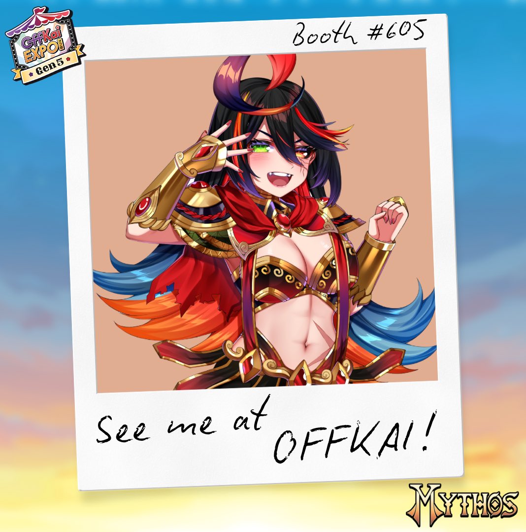 AresMythosVT's tweet photo. Just about two weeks until OffKai and it’ll be my first time attending!

❗️BUT WAIT! THERE’S MORE!❗️

If you haven’t seen already, I’ll be having an ✨IRL IN PERSON✨ meet &amp; greet Saturday July 25 @ 3pm PT!

I can’t wait to meet friends &amp; my warriors! Not much longer to go! ❤️ https://t.co/vx4SGpVOVs