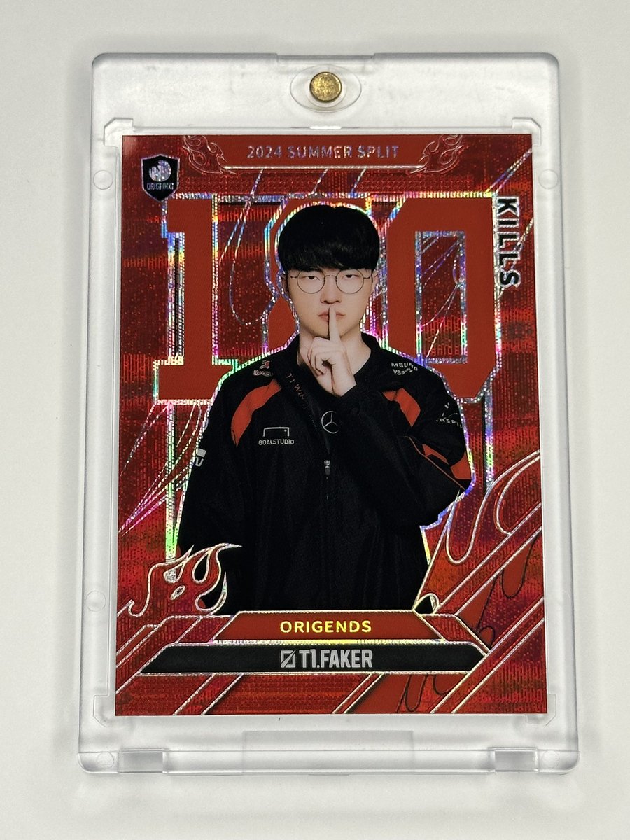 MuffinCards's tweet photo. The Unkillable Demon King /49 red color match

Faker is the GOAT https://t.co/S8EvHaFIvk