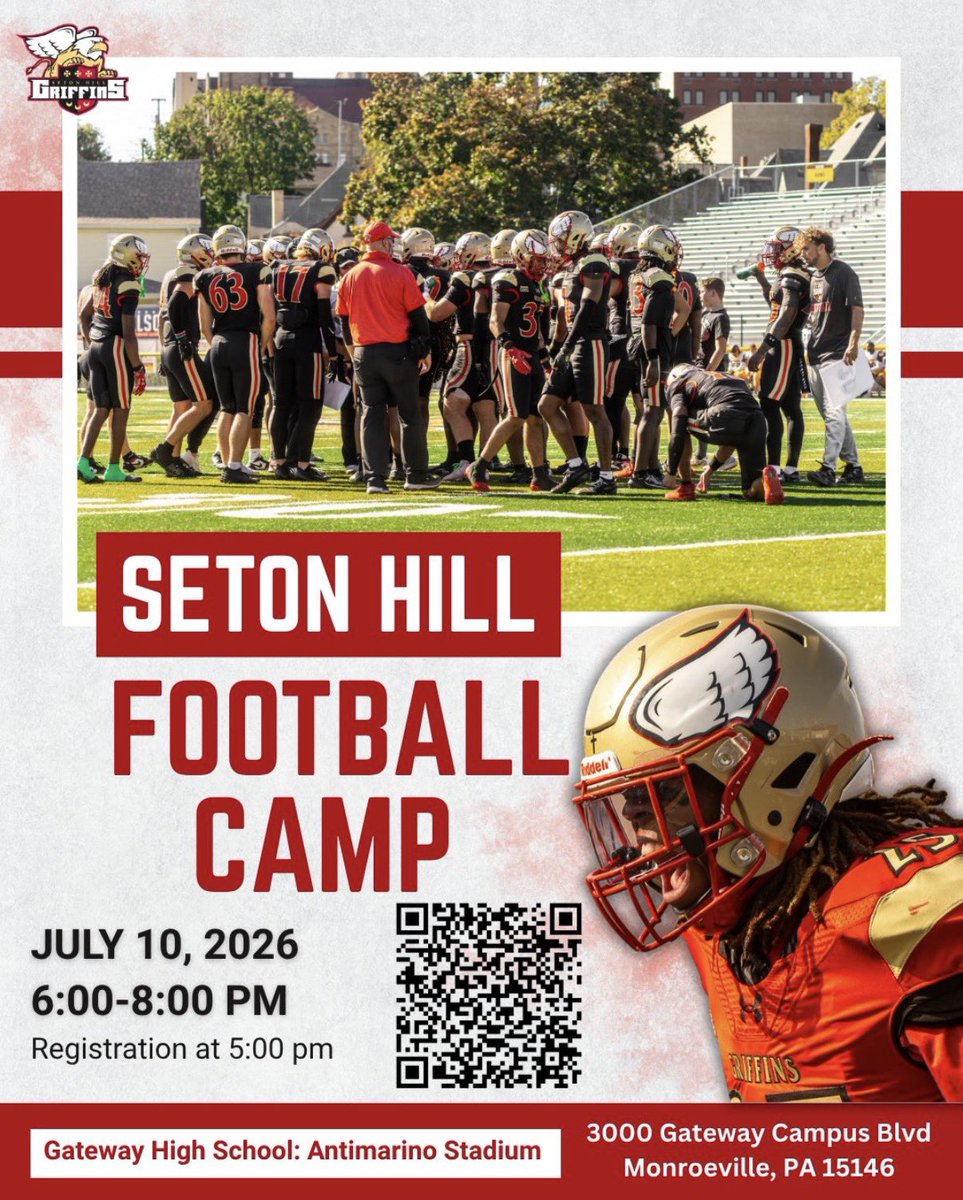 MarkCBlank27's tweet photo. Really excited to get to @SHU_FBALL for camp tmrw!! Thx @CoachKevinMay @Coach_Mick7  @CoachJSalazar for the invite 

@VisionQb 
@tknipp9 
@JDRoss91 
@QBVisionGC 
@PrepRedzoneWV 
@The304Scout https://t.co/G5CwuHRghY