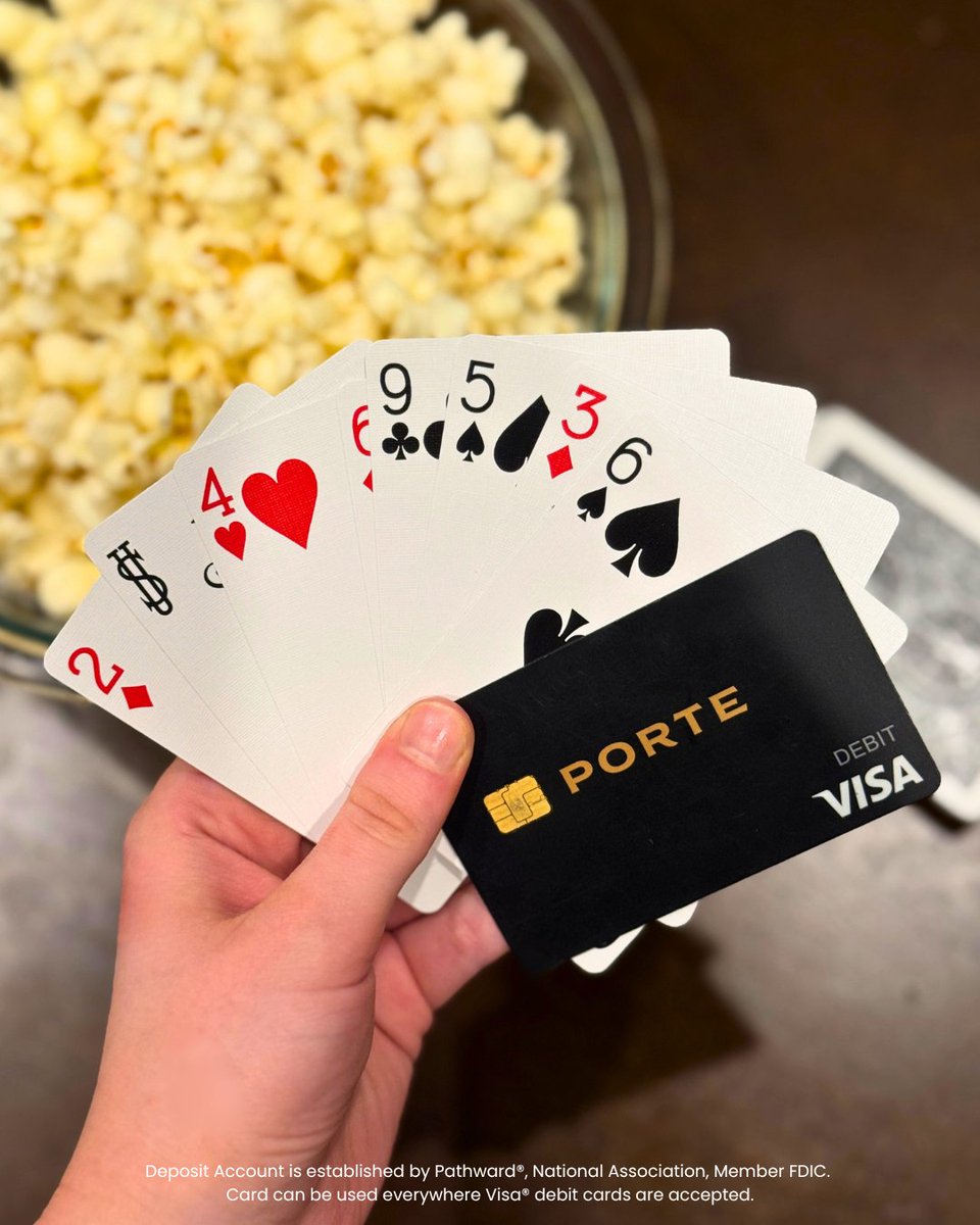 JoinPorte's tweet photo. Porte® members, play your cards right. 😉 https://t.co/dszHFTQkBb https://t.co/i1u8t8sRWi