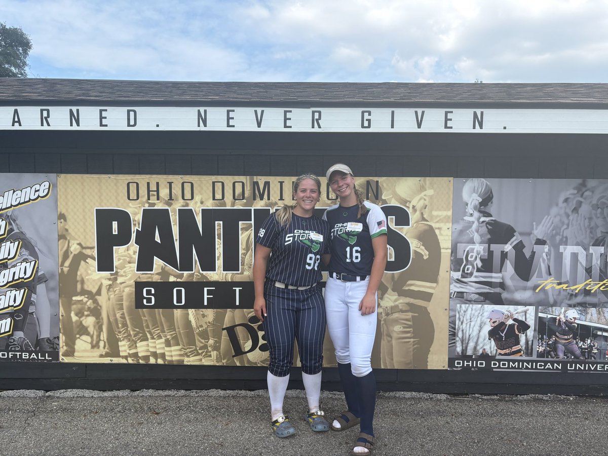 AbbySeders2028's tweet photo. Huge thank you to Coach Van at ODU Softball for inviting me to your amazing camp today! @KatelynBic29 and I had an incredible time. We loved the energy, the drills, the coaching staff, and getting to experience the campus. Thank you for such a great opportunity! @ODUAthletics https://t.co/49xBI6XgIY