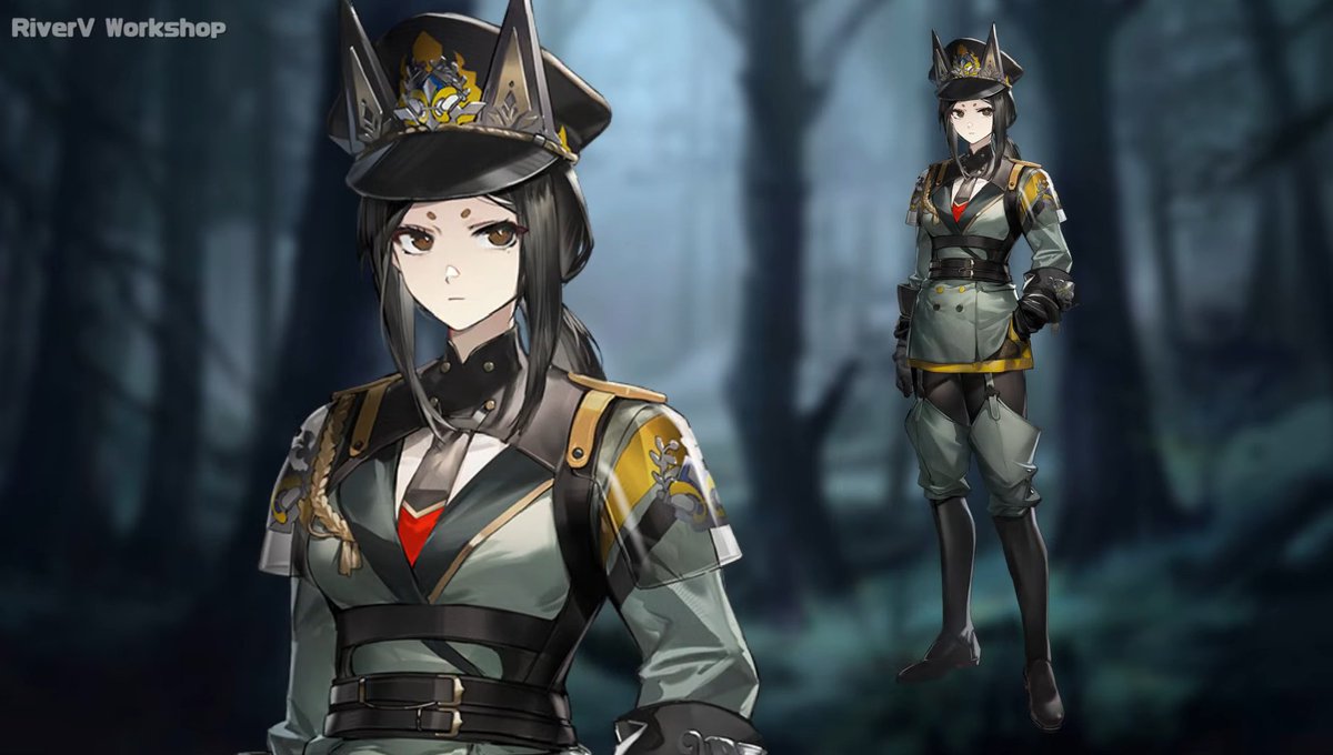 Buldrokastee's tweet photo. It's funny on how these 3 forms of doggo exist in Arknights and I love it. https://t.co/a4IU4raXjv