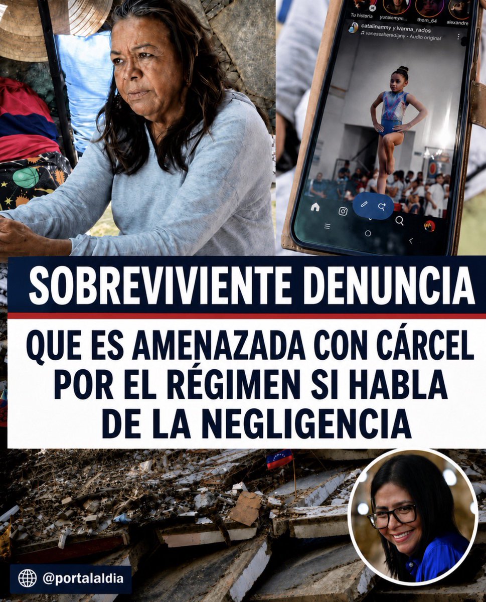 portalaldia's tweet photo. Sobreviviente de Oasis Beach denuncia amenazas de cárcel tras cuestionar la respuesta oficial

La Guaira, Venezuela. Una mujer identificada en publicaciones de redes sociales como Yusbania, afectada por el colapso del edificio Oasis Beach, denunció que habría recibido amenazas de cárcel después de hablar públicamente sobre las fallas en la atención de la tragedia y solicitar maquinaria para continuar removiendo los escombros.

La denuncia comenzó a circular durante las últimas horas en distintas cuentas de Instagram y X. En los videos difundidos, la mujer cuestiona la respuesta de las autoridades y afirma que las familias han sido intimidadas por visibilizar lo ocurrido. Hasta el momento, no se han divulgado documentos, nombres de funcionarios o grabaciones que permitan comprobar de manera independiente quién habría realizado las amenazas. Tampoco se conoce una respuesta oficial específica frente a su acusación.  

El edificio Oasis Beach, situado en el sector Playa Grande del estado La Guaira, colapsó después de los dos terremotos de magnitudes 7,2 y 7,5 que sacudieron el norte de Venezuela el 24 de junio. Desde entonces, familiares, rescatistas y voluntarios han permanecido en la zona buscando personas desaparecidas y reclamando mayor rapidez en las labores de rescate.  

Según el testimonio difundido, la presunta intimidación se habría producido después de que la afectada denunciara la falta de maquinaria y la supuesta ineficiencia de los organismos encargados de atender la emergencia. Por tratarse de una acusación grave, corresponde a las autoridades investigar los hechos, identificar a los posibles responsables y garantizar la protección de sobrevivientes, familiares y testigos.

La denuncia ocurre en un momento político especialmente sensible. Nicolás Maduro ya no ocupa la Presidencia y Delcy Rodríguez ejerce como mandataria interina; sin embargo, el aparato institucional heredado del chavismo continúa bajo cuestionamiento por su actuación durante la emergencia y por la falta de una transición plenamente democrática.  

¿Dónde está el cambio?

La salida de Maduro no representa por sí sola una transformación del sistema. Cuando una persona afectada por una tragedia asegura que puede ir a prisión por exigir ayuda y contar lo ocurrido, la pregunta es inevitable: ¿dónde está el cambio prometido?

#Venezuela #VenezuelaNoEstáSola -