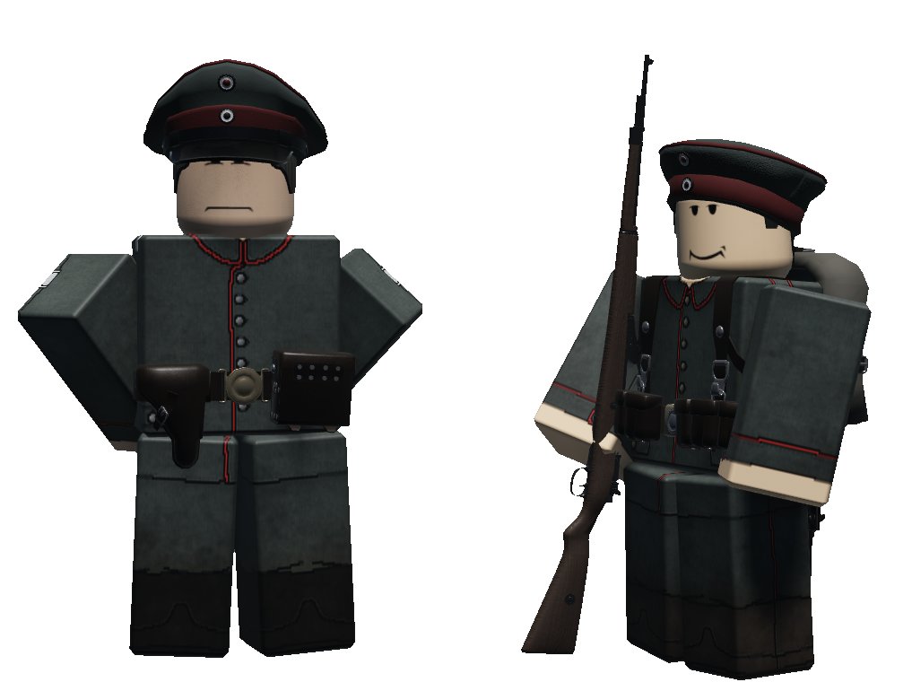Stacked_Coins's tweet photo. ww1 game with zombies,
"The European Inferno" is in progress.
#ww1 #roblox #robloxdev #robloxmodel
Here are the german models made by Weepers for our game.
Also we need volunteers (not hiring) for our game, if you want to help making game please contact me.
Discord: stackedcoins https://t.co/lL7XERibEi