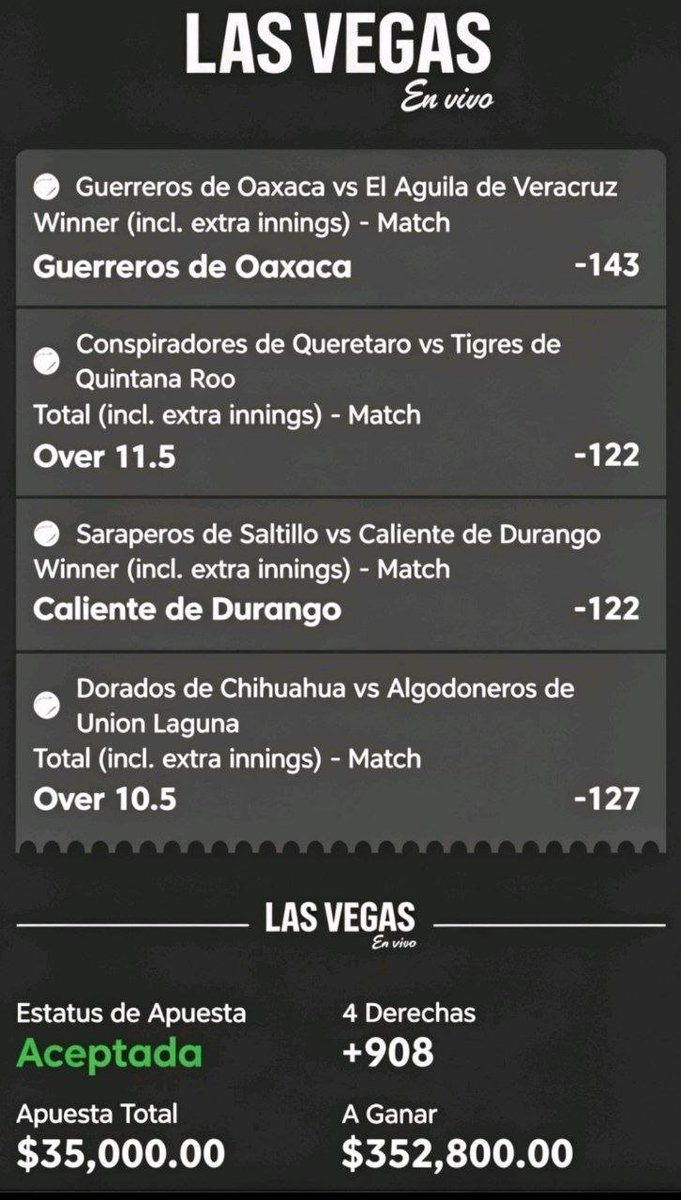 PickDLRey's tweet photo. Gallito VIP 🐓 
Jugada "All in" y Parlay https://t.co/5mWWncfXKF