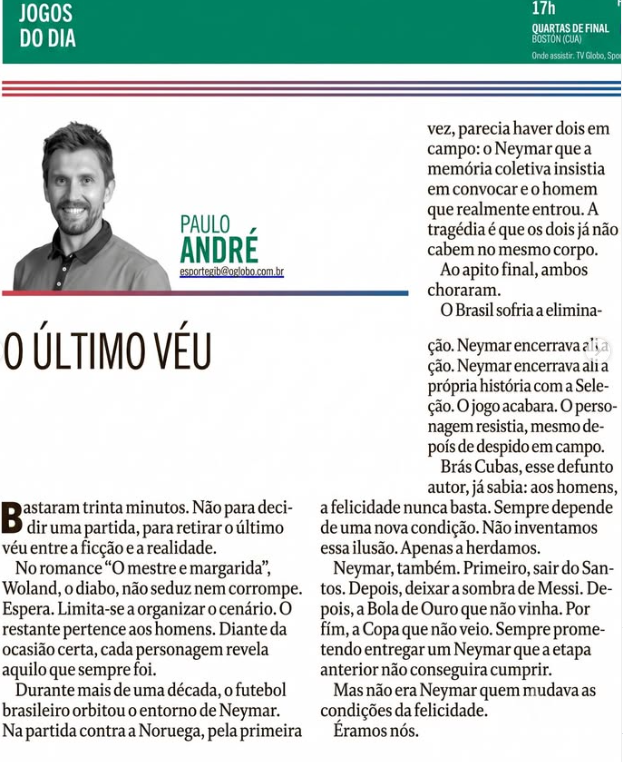 vinii_sfc's tweet photo. Que baita texto o Paulo André escreveu sobre o Neymar. Possivelmente o melhor que vi aqui em tempos.
(Print para não assinantes)
https://t.co/mmTOMG90kZ https://t.co/iAMuJFDyM9