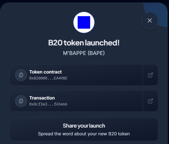0xorze's tweet photo. Use OnchainGM to easily deploy your B20 contracts
https://t.co/1XRWpqdw2Z https://t.co/2UAwgIQW2u