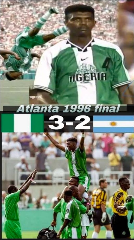 Joe865284140852's tweet photo. @Didier1234kamo Nigeria was ranked 5th in the World in 1994 and they thrashed Argentina Fair and square. The 1996 Nigeria Team is the Best Africa has ever Produced Okocha, Kanu, Taribo West and many others. Before Ronaldinho there was Jay Jay Okocha. https://t.co/EH3eE1Oevj