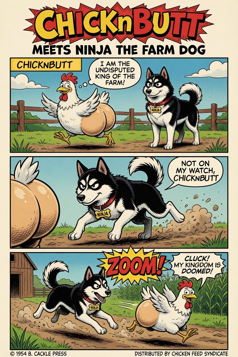 Darrell_Todd68's tweet photo. Comic Strip made with @grok https://t.co/yuvMRN091K