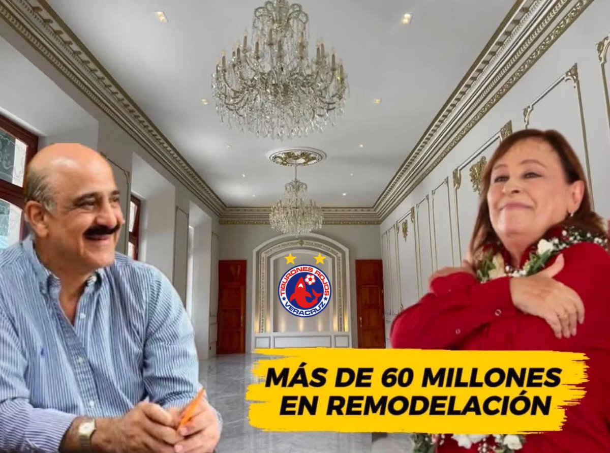 JJDiazMachuca's tweet photo. La gobernadora zacatecana de Veracruz, Rocío Nahle (@rocionahle ), gasta más de 60 millones de pesos en remodelar un palacio de mármol, mientras hospitales carecen de medicamentos y niños con cáncer enfrentan el desabasto para sus quimioterapias. Incluso llegó a plantear que el inmueble llevara el nombre de la primera gobernadora de Veracruz: ella misma. Así de claras están las prioridades de su gobierno.