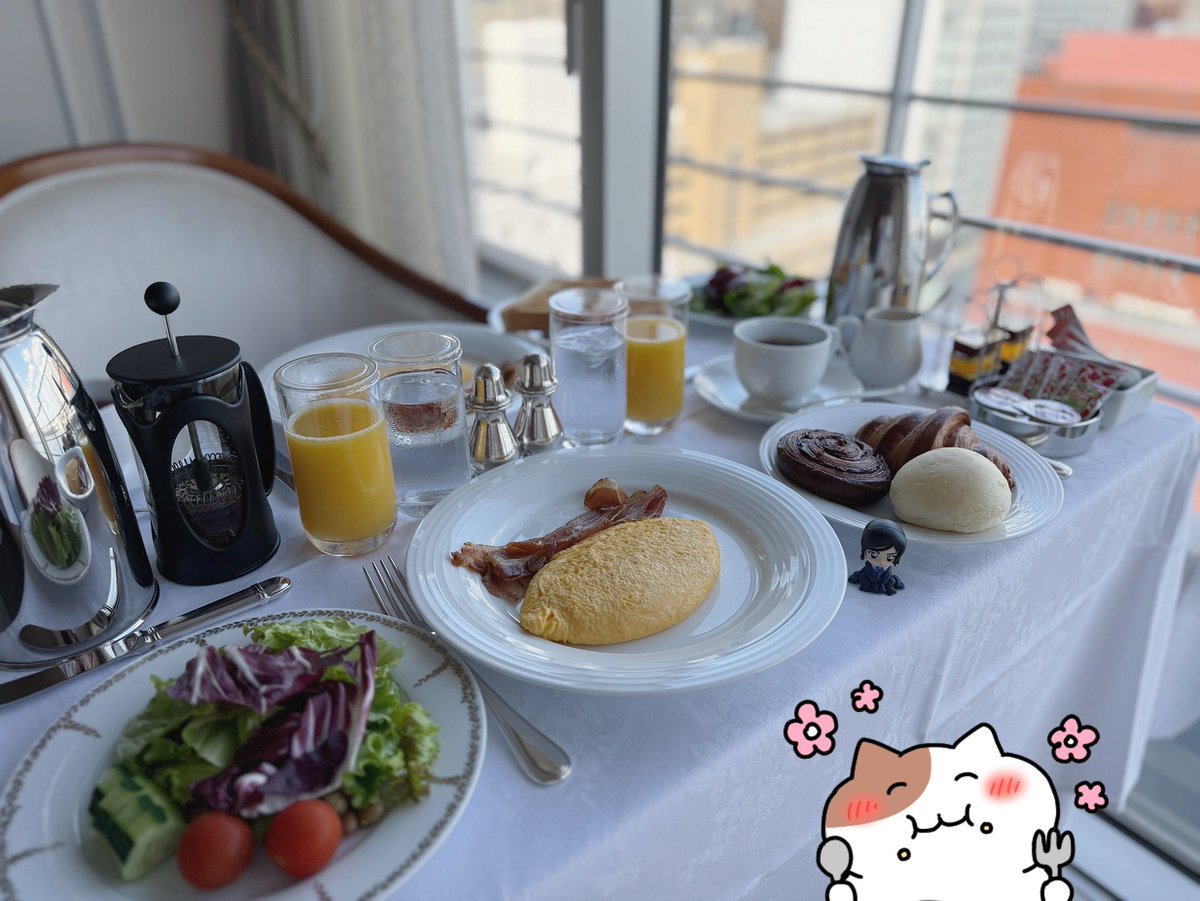 asliyq's tweet photo. ホテルの朝食おいしい🍞𓂅𓎩 https://t.co/ClTMSZ2ucq