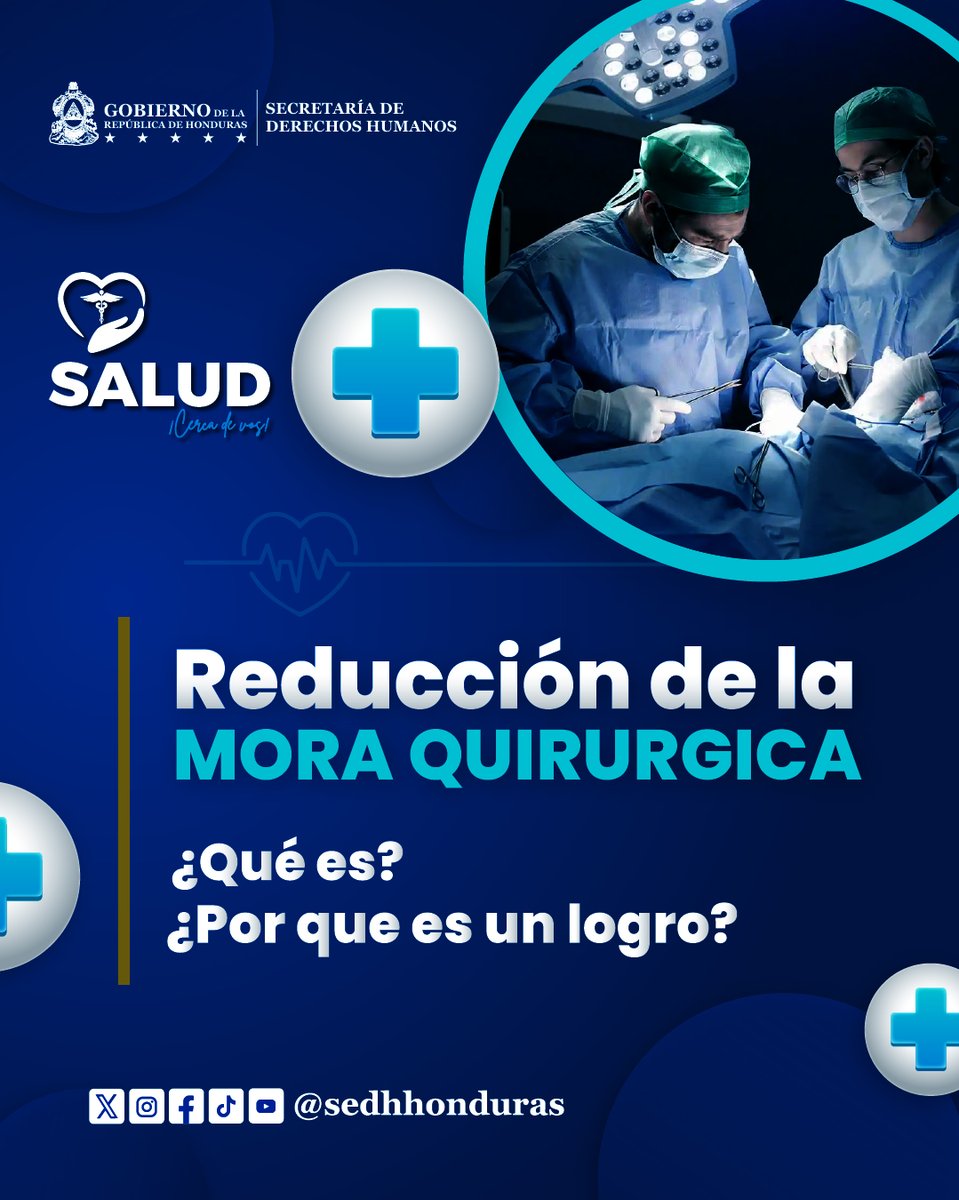 sedhHonduras's tweet photo. Más que una cirugía, una nueva oportunidad de vivir mejor. 🩺💙

Cada procedimiento realizado representa una historia que avanza, una familia que recupera la esperanza y un paso más hacia un sistema de salud que responde con mayor oportunidad y eficiencia. https://t.co/wO2ut7F41Y