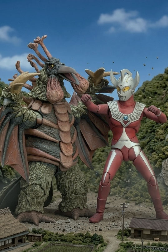 JccToys's tweet photo. ウルトラマンタロウ VS バードン
#Birdon #UltramanTaro #UltramanZoffy #Repaint https://t.co/qd6x7ICpms