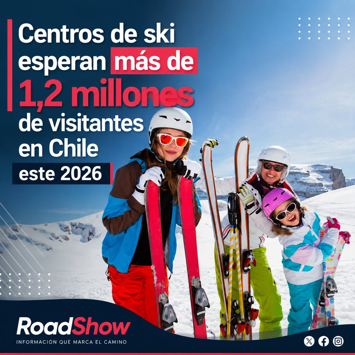 roadshow_cl's tweet photo. Ski y turismo de nieve esperan más de 1,2 millones de visitantes en Chile
▶️ Más información:
https://t.co/1SJRYyPp5z https://t.co/eC0BOzOTGB