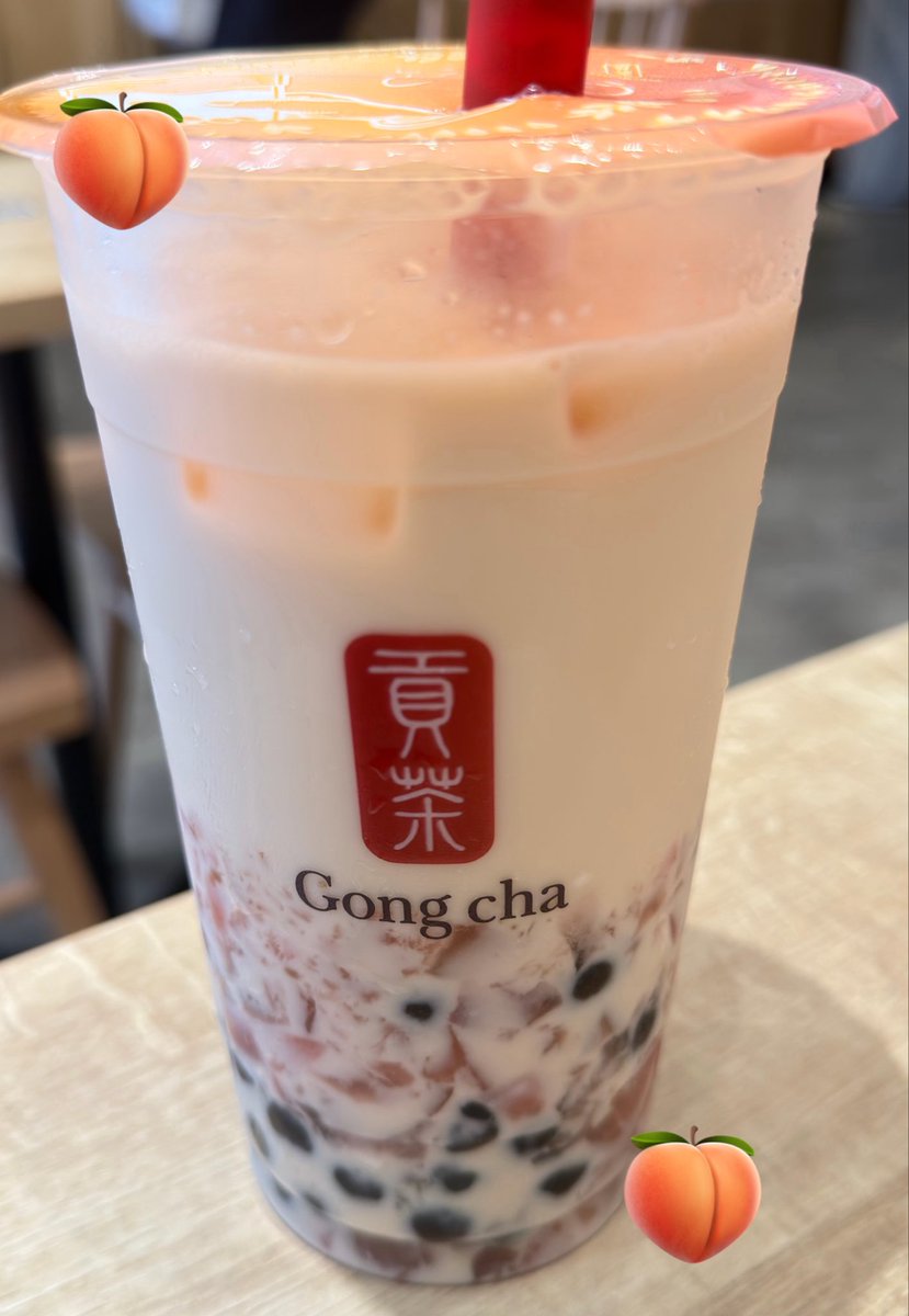 krkr12300's tweet photo. @gongcha_japan #ゴンチャLサイズチャレンジ

パールと果肉入りピーチゼリー追加で飲みごたえ抜群でした🍑 https://t.co/s1Aqhje8v8