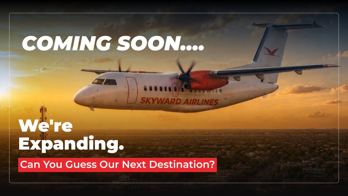 SkywardAirline's tweet photo. New route loading...
Clue: it's a town, it's growing, and it's calling.
Guess right, get bragging rights. Guess wrong, blame the map. 😂
Comment your guess 👇
#Everyjourneymatters #skywardairlines #flyeasy #ComingSoon https://t.co/asFdP6HZPS