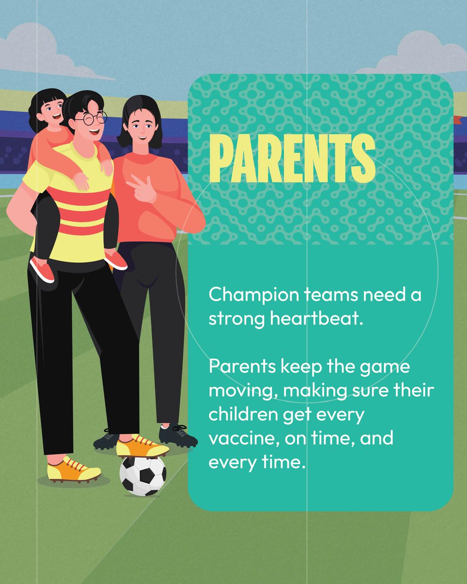 naveenthacker's tweet photo. In football,every player matters. #Immunization works the same way. Parents, doctors, frontline workers &amp; community leaders, play an vital role in protecting #children from #vaccine preventable diseases. Together we can ensure every child is fully #Immunized. #VaccinesWork https://t.co/gB0b4zNG5l