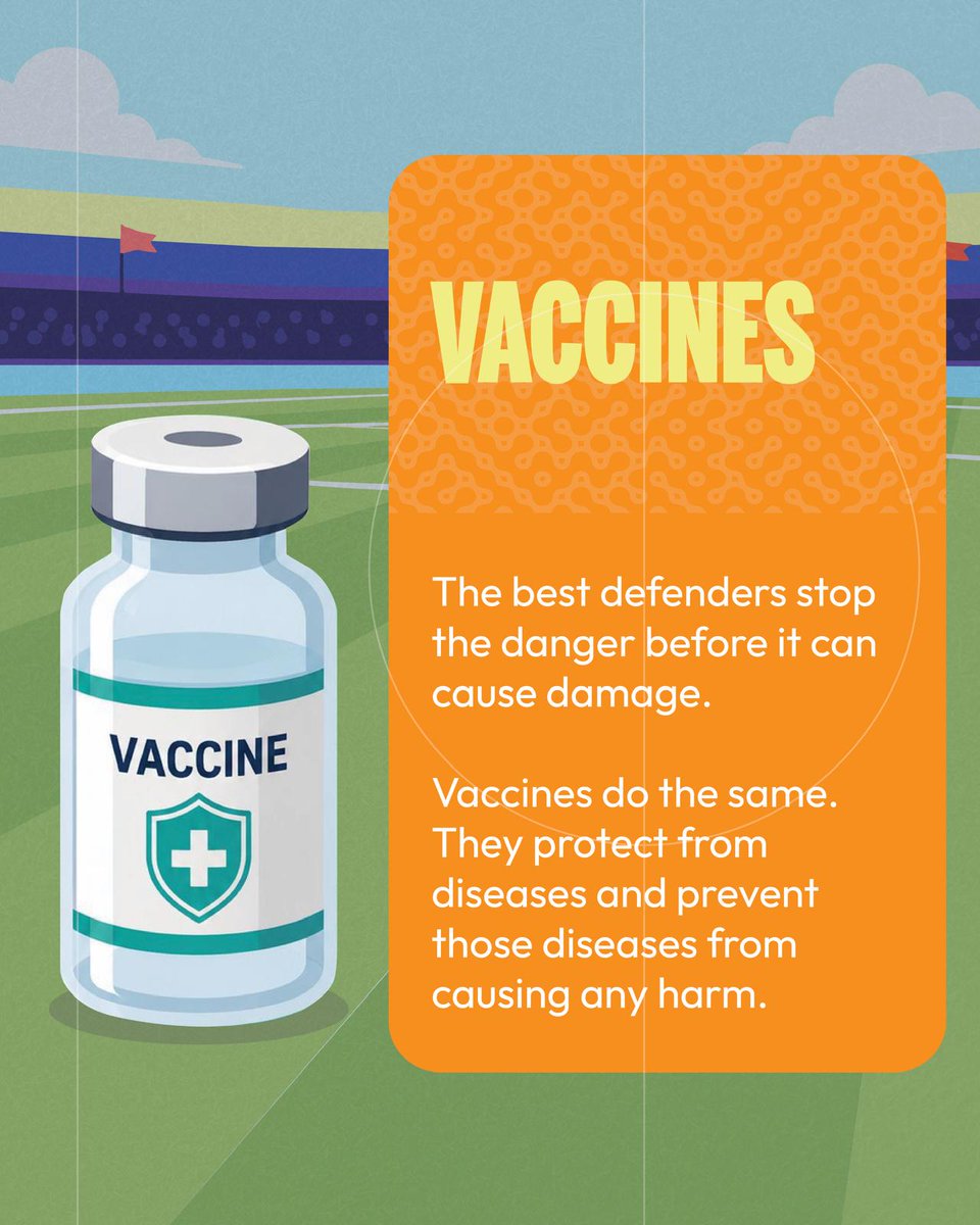 naveenthacker's tweet photo. In football,every player matters. #Immunization works the same way. Parents, doctors, frontline workers &amp; community leaders, play an vital role in protecting #children from #vaccine preventable diseases. Together we can ensure every child is fully #Immunized. #VaccinesWork https://t.co/gB0b4zNG5l