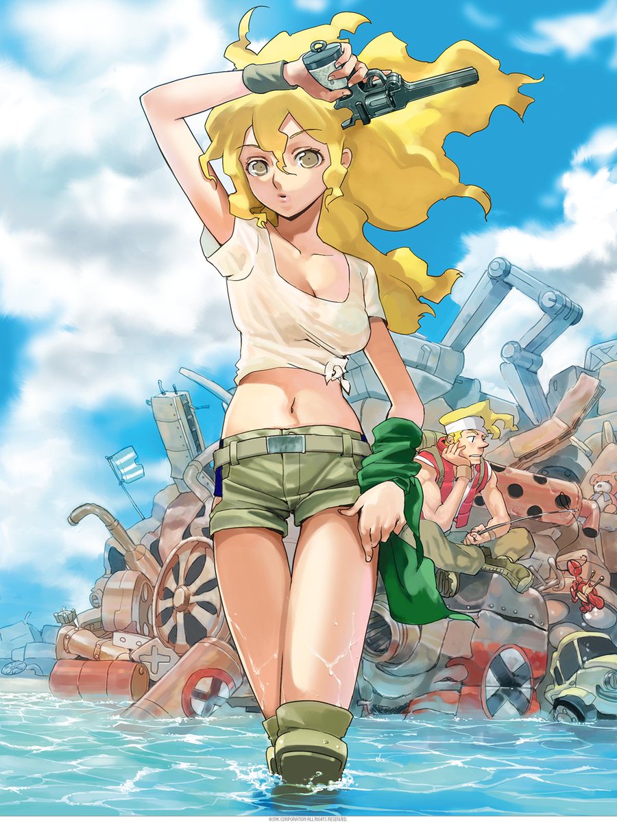 METALSLUG_EN's tweet photo. Today is Marine Day in Japan 🌊

Eri's looking cool out in the water ✨

#MetalSlug30th https://t.co/hGpBwpyJtM
