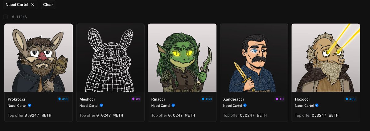 yichuan_drive's tweet photo. Finally got my 5th @meganacci NFT... which means I officially joined "Cartel Elite" club 🐰

Currently sitting among the Top 7 holders too

Not bad for a degen with "just one more NFT" disease lmao 🤘

My Nacci stack now:
- 5 NFTs
- from Rare to Mythical
- all sick, sassy, modern, and clean af

And yeah... Prokrocci looks way too good here

Cartel arc fully unlocked 🙃