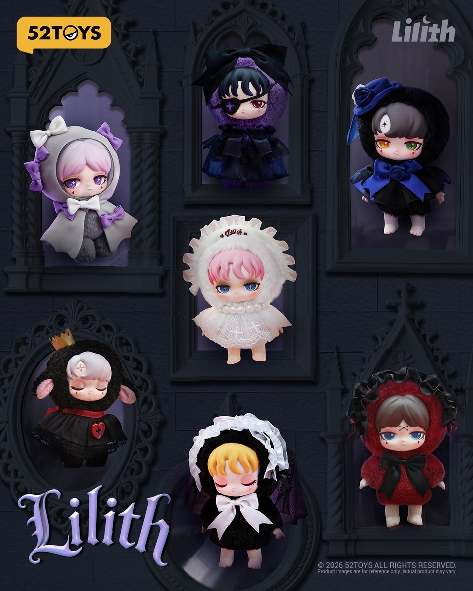 🌙 夜が、彼女の目覚めを待っている。 🖤 52TOYS BLINDBOX Lilith 禁断