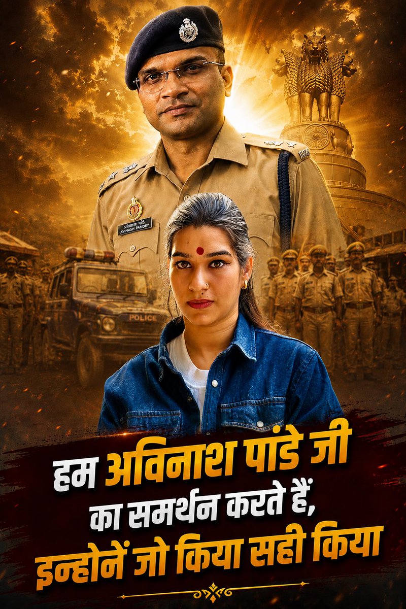 Ridhu417Sharma's tweet photo. हम अविनाश पांडे जी का समर्थन करते है इन्होंने जो किया है वो बिल्कुल सही किया।🫡 https://t.co/166Buw17kL