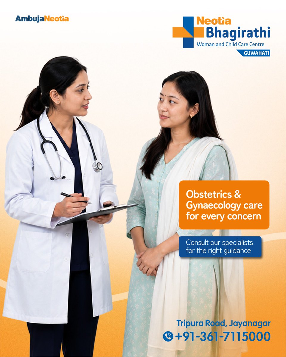 BNWCCC's tweet photo. Don't ignore heavy bleeding, irregular periods, severe cramps, pelvic pain or fertility concerns.
Expert Obstetrics & Gynaecology care at Neotia Bhagirathi Woman and Child Care Centre, Guwahati.
#NeotiaBhagirathi #WomensHealth #Gynaecology #Guwahati https://t.co/w9MH8CMS7S
