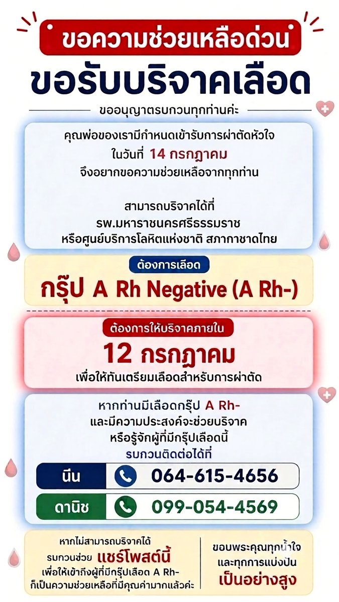 sirotek's tweet photo. คุณพ่อของนักศึกษาผมที่ธรรมศาสตร์ต้องใช้เลือดเพื่อผ่าตัด ใครสะดวกลองติดต่อดูตามนี้นะครับ https://t.co/fWAqQGAMnG