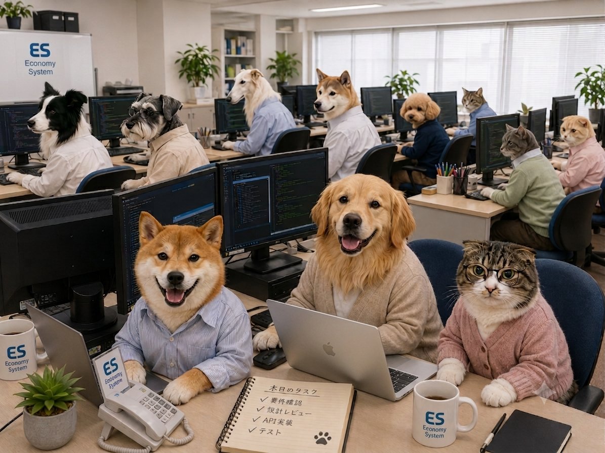 EctomySystem's tweet photo. ＼今週もお疲れ様でした！✨／

本日のタスクも残すところあと少し。 開発チーム（🐶🐱）も最後の追い込みに入っています！
あともうひと頑張りして、最高の週末を迎えましょう！💻🔥 みなさま、良い週末を！

#企業公式中の人つながり #金曜日 #華金 #SE転職 #ITエンジニア https://t.co/sjh2ys2OPw